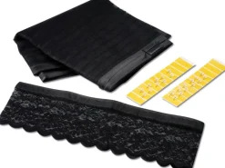 Easymaxx Tür-Moskitonetz Magic Klick Schwarz 90 cm x 210 cm