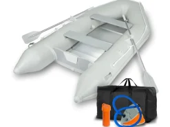 Outlet Eberth Schlauchboot 4 Personen + 1 Kind 3,20m x 1,50m Boot mit Sitzbank bis 566 kg