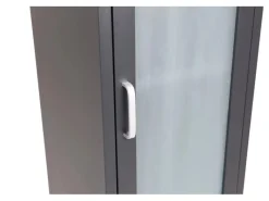 Sale ebuy24 Acero Vitrinenschrank 1 Tür 4 Ablagen Schwarz