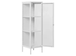 ebuy24 Brisbane1 Vitrinenschrank Weiß