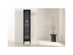 ebuy24 Cali Vitrinenschrank 1 Tür Schwarz