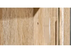 ebuy24 Comit Vitrinenschrank Wandhängend 2 Glastüren Sonoma Eiche Dekor