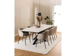 ebuy24 Eleanor Esszimmerstuhl Mit Armlehnen Stoff Beige