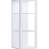 ebuy24 GlasolMW Vitrinenschrank Wandhängend Weiß