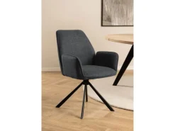 ebuy24 Glenda Esszimmerstuhl Mit Armlehnen Stoff Grau