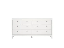ebuy24 Madrid Kommode 8 Schubladen Weiß
