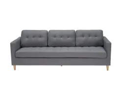 Best ebuy24 Marino Sofa 3 Personen Stoff Grau
