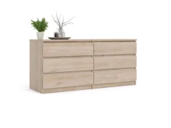 Best ebuy24 Nada Kommode 6 Schubladen Hickory-Dekor