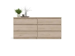 Best ebuy24 Nada Kommode 6 Schubladen Hickory-Dekor