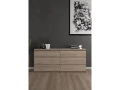 Best ebuy24 Nada Kommode 6 Schubladen Hickory-Dekor