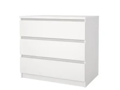 ebuy24 Naia Kommode 3 Schubladen Weiß