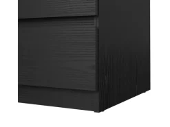 ebuy24 Naia Kommode 3 Schubladen Schwarze Struktur