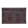 ebuy24 New Mexico Sideboard mit 7 Schubladen und 3 Türen Gelaugt Gewachst