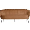 Discount ebuy24 Nice Sofa 3 Personen Velour Cognac Farben