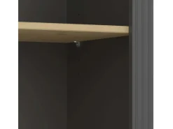 ebuy24 Nola Regal 4 Ablagen Kaffeefarben