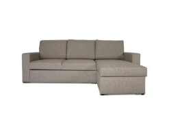 Online ebuy24 Odin Schlafsofa Ecksofa mit Aufbewahrung Rechts oder Links Gewendet Grau Sandfarben