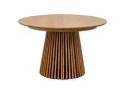 Best ebuy24 Osaka Esstisch inkl 2 Zusatzplatten Ø120x120-160-200cm Eiche Furnier