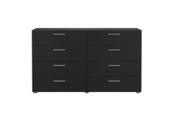 Sale ebuy24 Pepe Kommode 8 Schubladen Schwarze Struktur