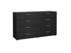 Sale ebuy24 Pepe Kommode 8 Schubladen Schwarze Struktur