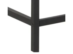 ebuy24 Sea Vitrinenschrank A 2 Glastüren und 4 Regale Schwarz