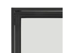 ebuy24 Sea Vitrinenschrank A 2 Glastüren und 4 Regale Schwarz