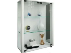 ebuy24 Sintalo Vitrinenschrank 2 Glastüren Weiß