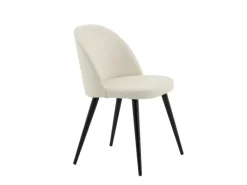 Best ebuy24 Tilst Essgruppe Esstisch mit Schwarzem Marmordruck und 4 Stühlen Samt Beige