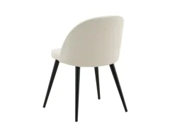 Best ebuy24 Tilst Essgruppe Esstisch mit Schwarzem Marmordruck und 4 Stühlen Samt Beige