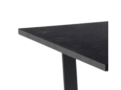 Best ebuy24 Tilst Essgruppe Esstisch mit Schwarzem Marmordruck und 4 Stühlen Samt Beige