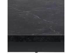 Online ebuy24 Tilst Essgruppe Tisch Schwarz Marmor Print mit 4 Stühlen in Velour Grün