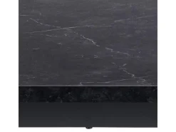 Outlet ebuy24 Tilst Essgruppe Tisch Schwarz Marmor Print mit 4 Stühlen Velour Schwarz