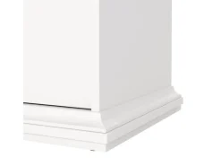 Outlet ebuy24 Venedig Kommode mit 2 Kleinen und 2 Grossen Schubladen Weiss