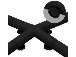 Hot ECD Germany Hängesesselgestell Schwarz 208 cm Belastung bis 120kg Stahlrohr