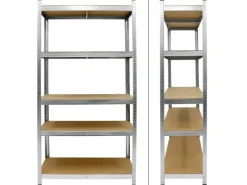 ECD Germany Regalsystem Set 2 Lagerregale 180x90x40 cm mit Eckregal 180x70x40cm