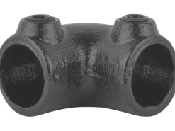 Sale Eckstück 90° für Stahlrohr Ø 2,7 cm Schwarz Matt