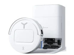 Hot ECOVACS DEEBOT T80 OMNI WHITE mit Selbstreinigender OZMO ROLLER-Wischtechnologie Weiß