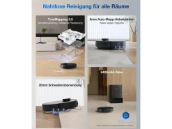 ECOVACS DEEBOT T30S PRO GEN2 Saug- und Wischroboter mit 11.000 Pa Saugkraft