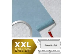 Discount EDEM 80310BR60 Xxl Vliestapete Glasfaser Muster überstreichbar 25,05 m x 1,06 m 26,50 m2 Weiß