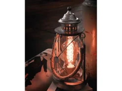 Online Eglo Tischleuchte Bradford Silberfarben Antik Ø 14 cm x 33 cm 1-flammig