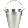 Eimer mit Henkel und Holzgriff 7,2 l Zink Standard