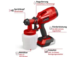 Hot Einhell Akku-Farbsprühsystem TC-SY 18/60 Li-Solo Power X-Change
