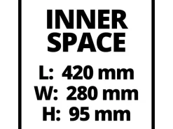 Einhell Koffer E-Case S-F Rot-Schwarz