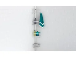 Eisl Teleskop Duschablage Ecke mit 4 Duschkörben Edelstahl