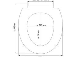 Eisl WC-Sitz Duroplast Mosaik Blau-Orange mit doppelter Absenkautomatik