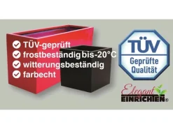 Best Elegant Einrichten Pflanzkübel Fiberglas Zylindrisch D40xH40cm Grau