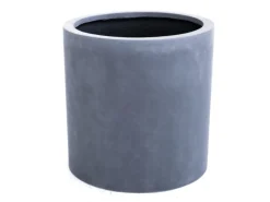Best Elegant Einrichten Pflanzkübel Fiberglas Zylindrisch D40xH40cm Grau