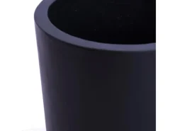 Discount Elegant Einrichten Pflanzkübel Fiberglas Zylindrisch D30xH30cm Schwarz-matt