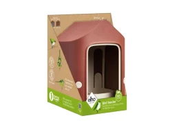 New Elho Vogelfutterhaus Cosy 18 cm Rot-Weiß