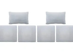 Best Ersatz-Kissenbezüge für Olea Balkonmöbelset Grau 6-teilig