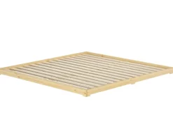 New Erst-Holz Echtholzbett Futonbett Doppelbett 180 x 200 Kiefer Modell 47 ohne Zubehör